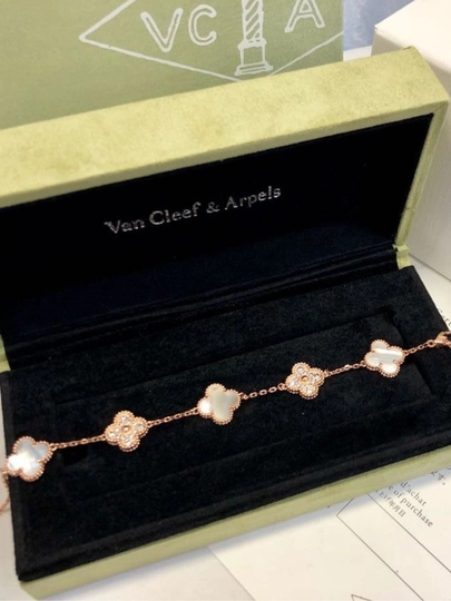 Браслеты для женщин и девочек Clover Van Cleef, не меняет цвет и не темнеет — FSNLADY-VANCLEF-ЗОЛХАКИ