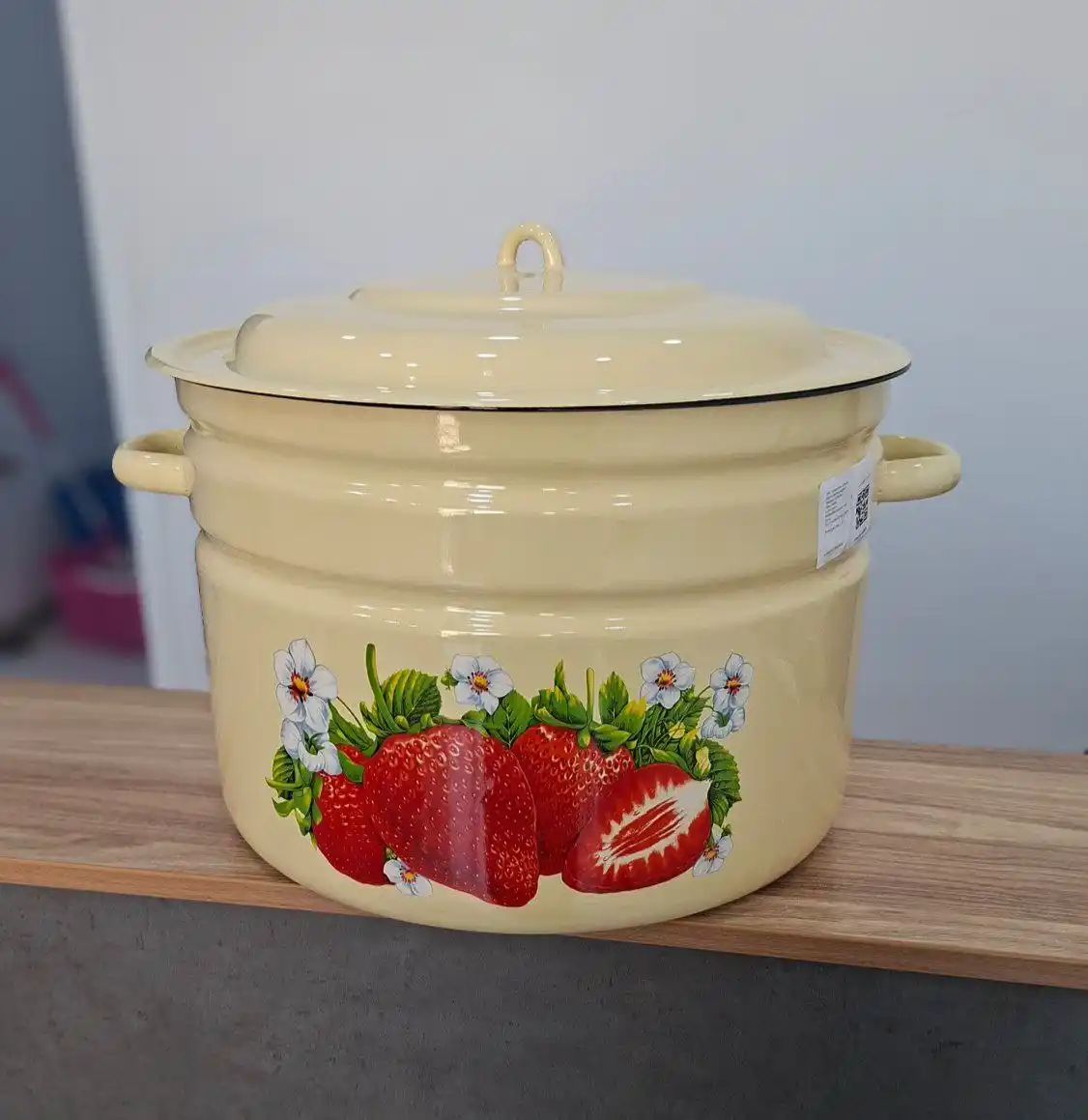 Кастрюли эмалированные с крышкой, кастрюли для кухни, кастрюли с крышкой, кастрюли