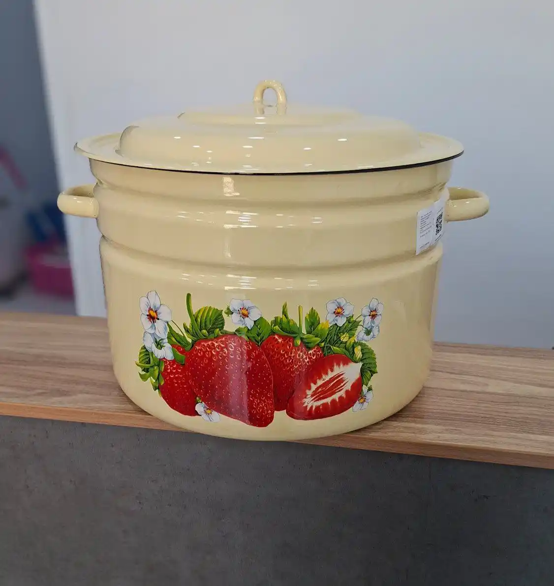 Кастрюли эмалированные с крышкой, кастрюли для кухни, кастрюли с крышкой, кастрюли
