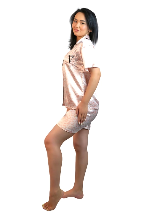 Gepard gulli pijama komplekti qizlar ushun.(3 v 1 ), Xitoy mahsuloti, o'lcham: M, L, XL