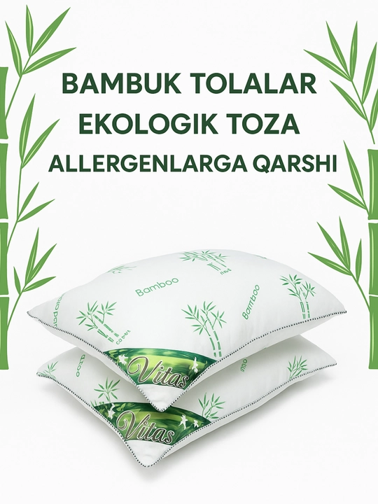 Bamboo 2 tabiiy bambuk tolasidan tayorlangan, nafas oladigan, yumshoq va gipoalergen