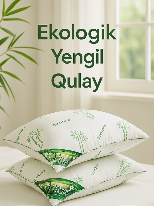 Bamboo 2 tabiiy bambuk tolasidan tayorlangan, nafas oladigan, yumshoq va gipoalergen