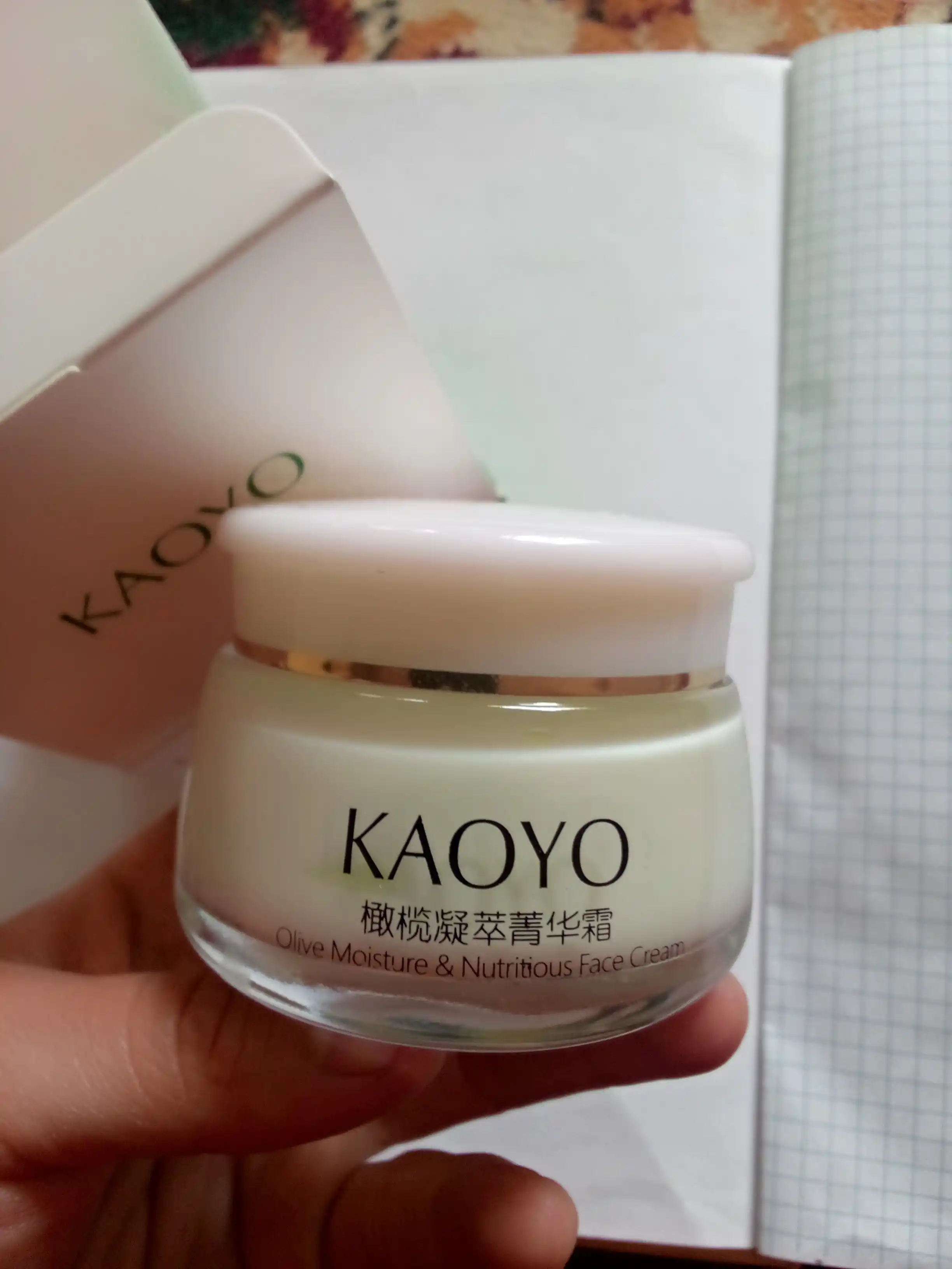 Крем для лица Kaoyo, увлажняющий, питательный, алоэ, улитки, оливы и зелёного чая, 60 г