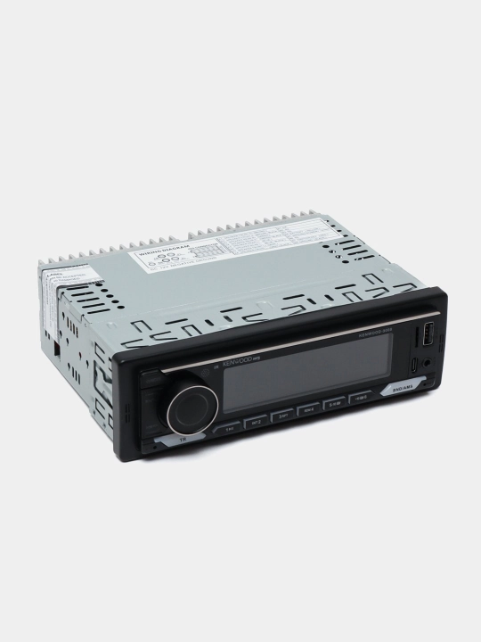 Магнитола Kenwood, USB, Bluetooth, FM, AUX, 2 пульта ДУ
