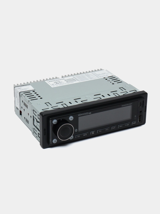 Магнитола Kenwood, USB, Bluetooth, FM, AUX, 2 пульта ДУ