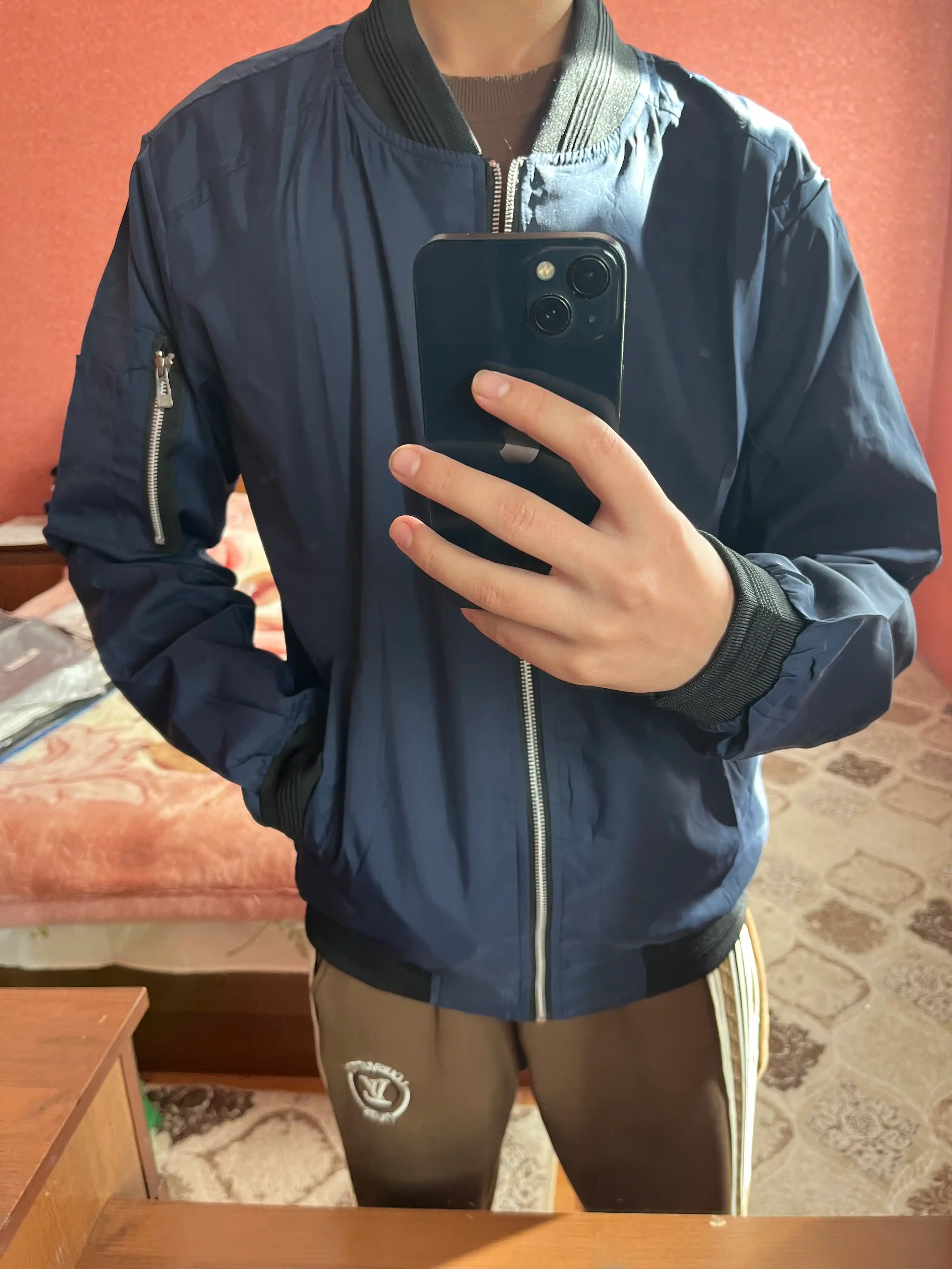 Erkaklar kurtkasi, mavsumiy yengil kiyim, kuz va bahor uchun bomber