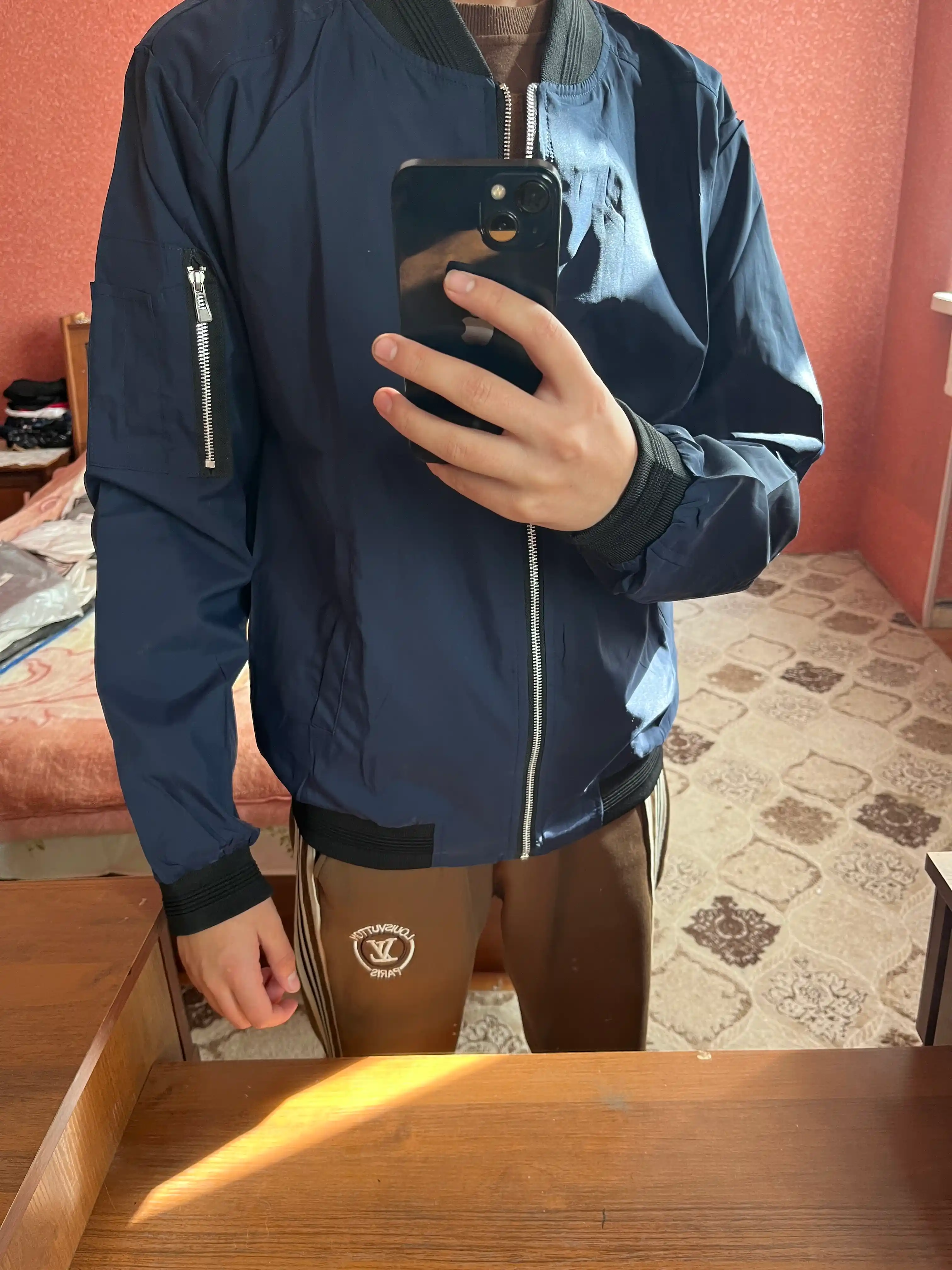 Erkaklar kurtkasi, mavsumiy yengil kiyim, kuz va bahor uchun bomber