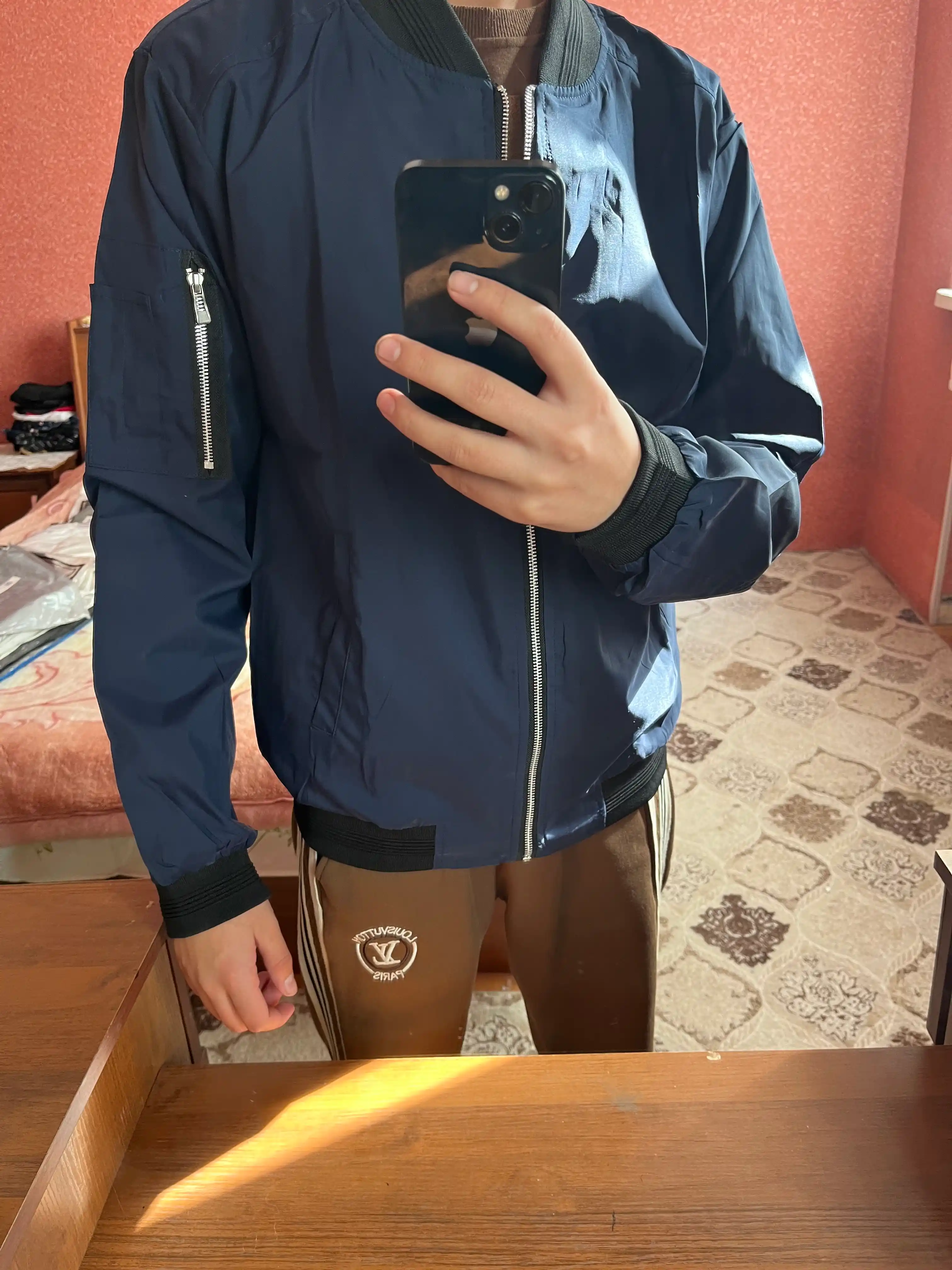 Erkaklar kurtkasi, mavsumiy yengil kiyim, kuz va bahor uchun bomber