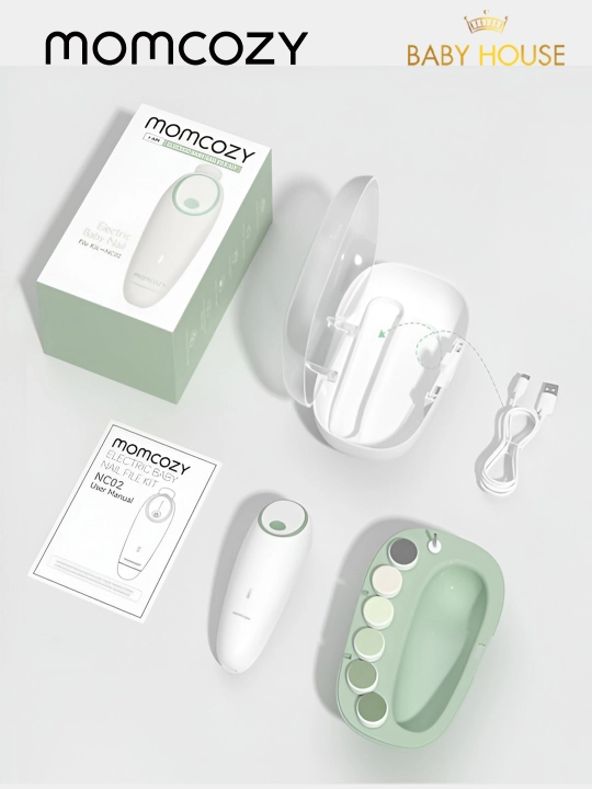 Детская электро-пилка для ногтей Momcozy, электрический триммер для ногтей