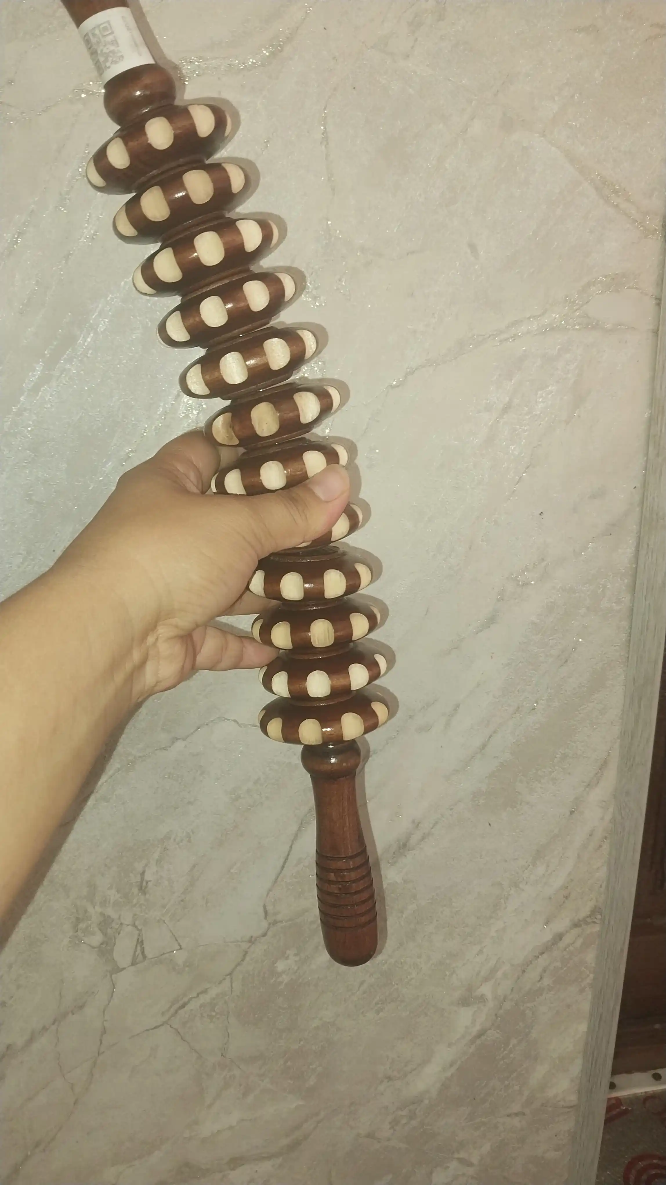 Yog‘och massaj moslamasi, rolikli, massaj uchun "chaqmoq", sellyulitga qarshi, tana uchun