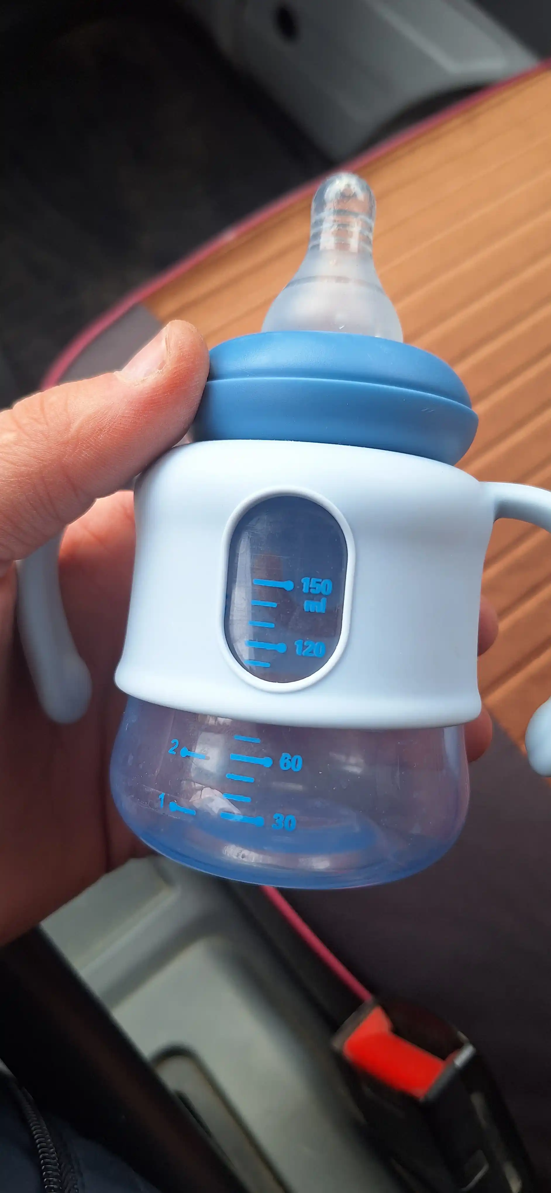 Kasha uchun bolalar butilkasi Teddy, to‘kilmaydi, ruchkali, 60, 125, 260, 330 ml