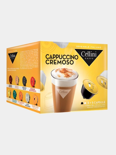Кофейные капсулы Cellini Cappuccino Cremoso для кофемашин Dolce Gusto — ДИЛДАХ-FJEDKJ