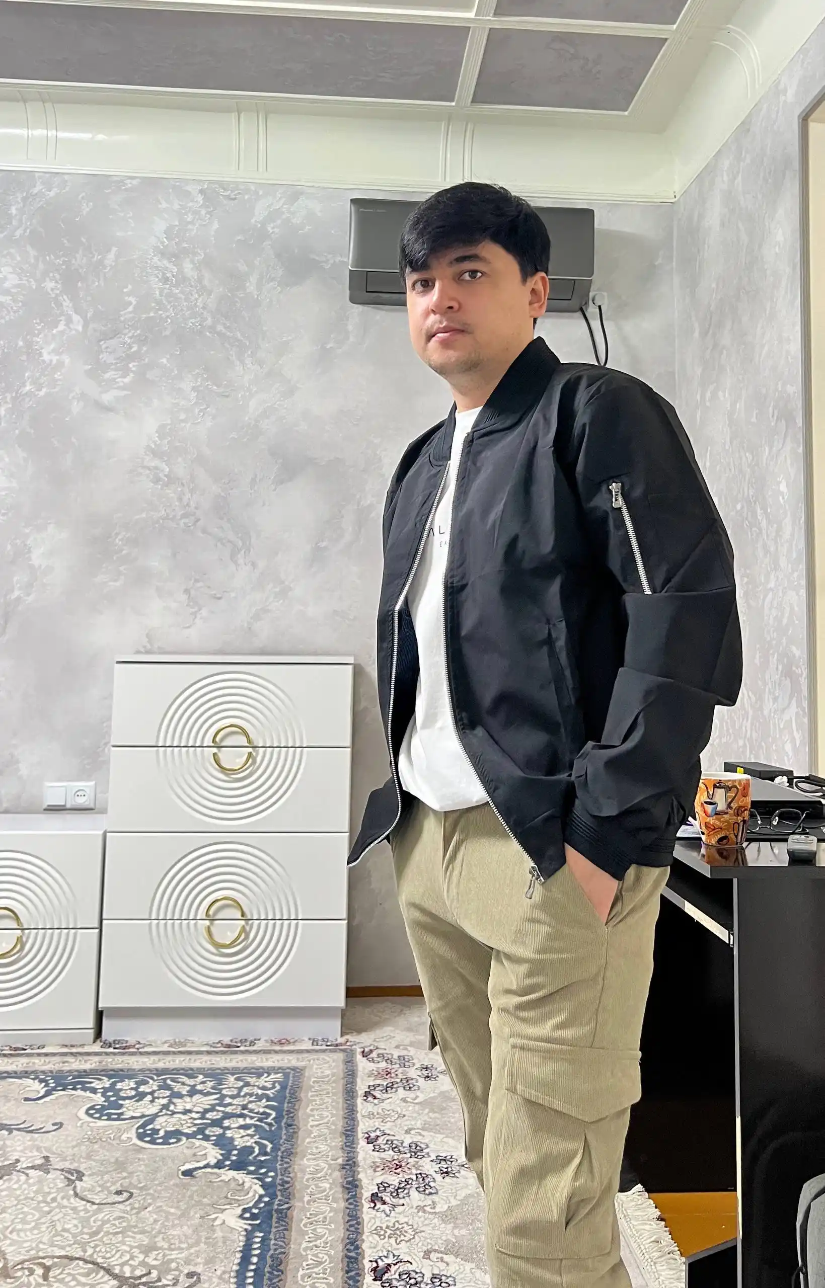 Erkaklar kurtkasi, mavsumiy yengil kiyim, kuz va bahor uchun bomber
