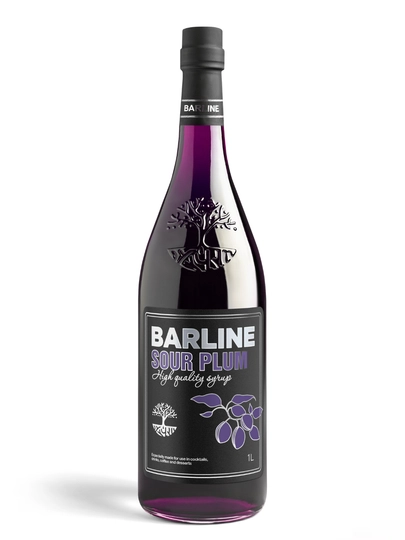 Barline Sour Plum — сироп Слива для кофе, коктейлей и десертов, 1 л — 1232211-SLIVA