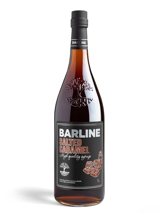 Barline Salted Caramel — Tuzli karamel siropi qahva, kokteyl va desertlar uchun, 1 l