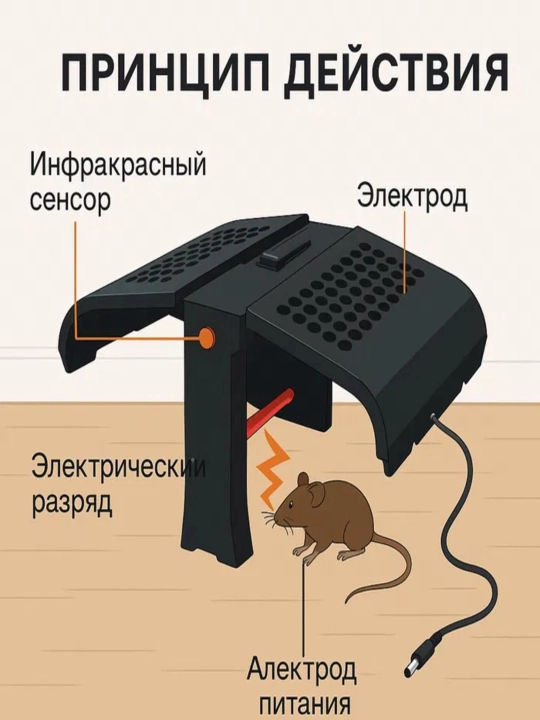 Elektr infraqizil sichqon tutqichi, kalamush va sichqonlar uchun insonparvar tuzoq