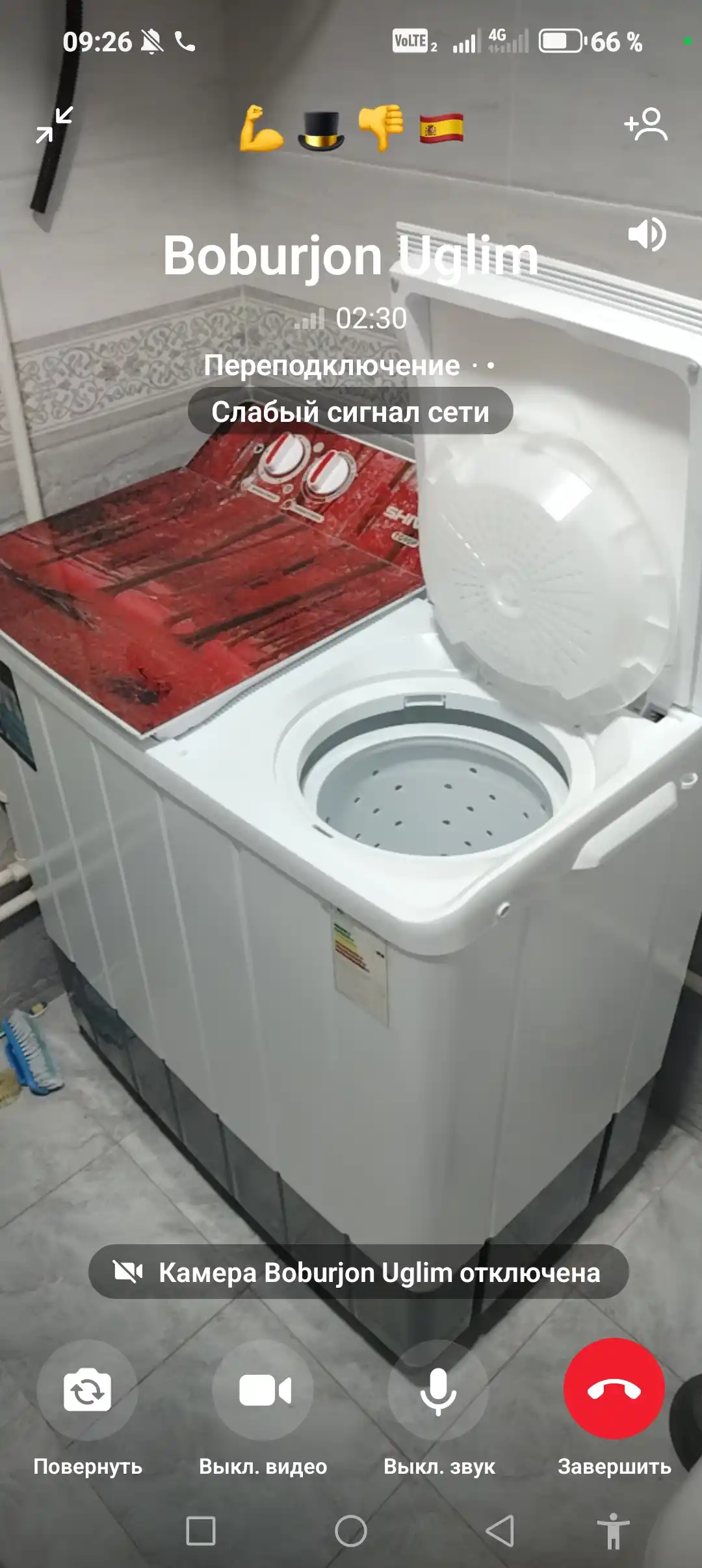 Shivaki TG90P yarim avtomatik kir yuvish mashinasi, 9 kg