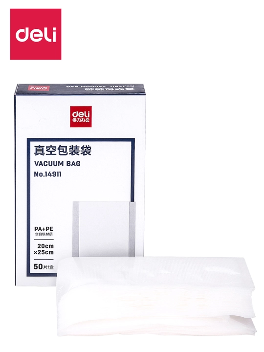 Vakuum qadoqlash uchun paket 20x25sm 50 dona 14911 Deli, 14911 - 
