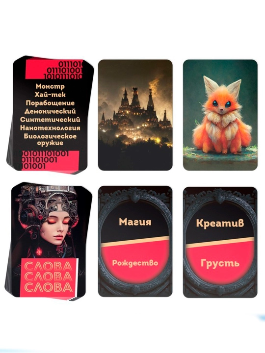 Настольная игра на ассоциации «Думай, как нейросеть», 150 карт, 10+ 