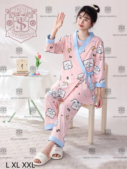Ayollar uchun pijama, 3 tasi birda