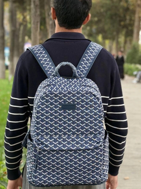 Городской рюкзак с узором «Goyard»