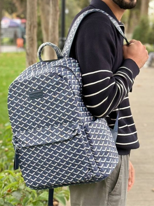 Городской рюкзак с узором «Goyard»