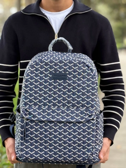 Городской рюкзак с узором Goyard