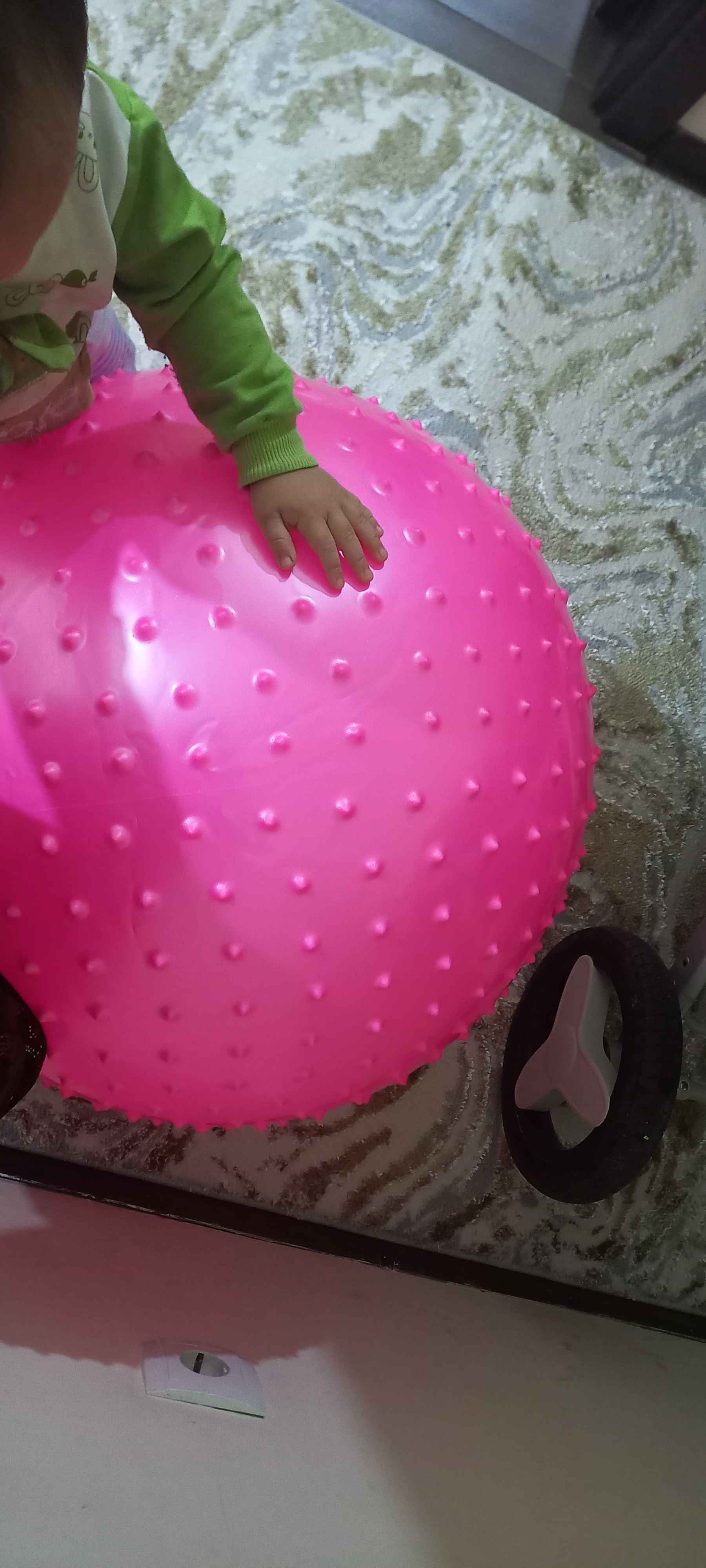 Мяч для фитнеса и йоги с шипами, Fitball, с насосом, 75-85-95 см