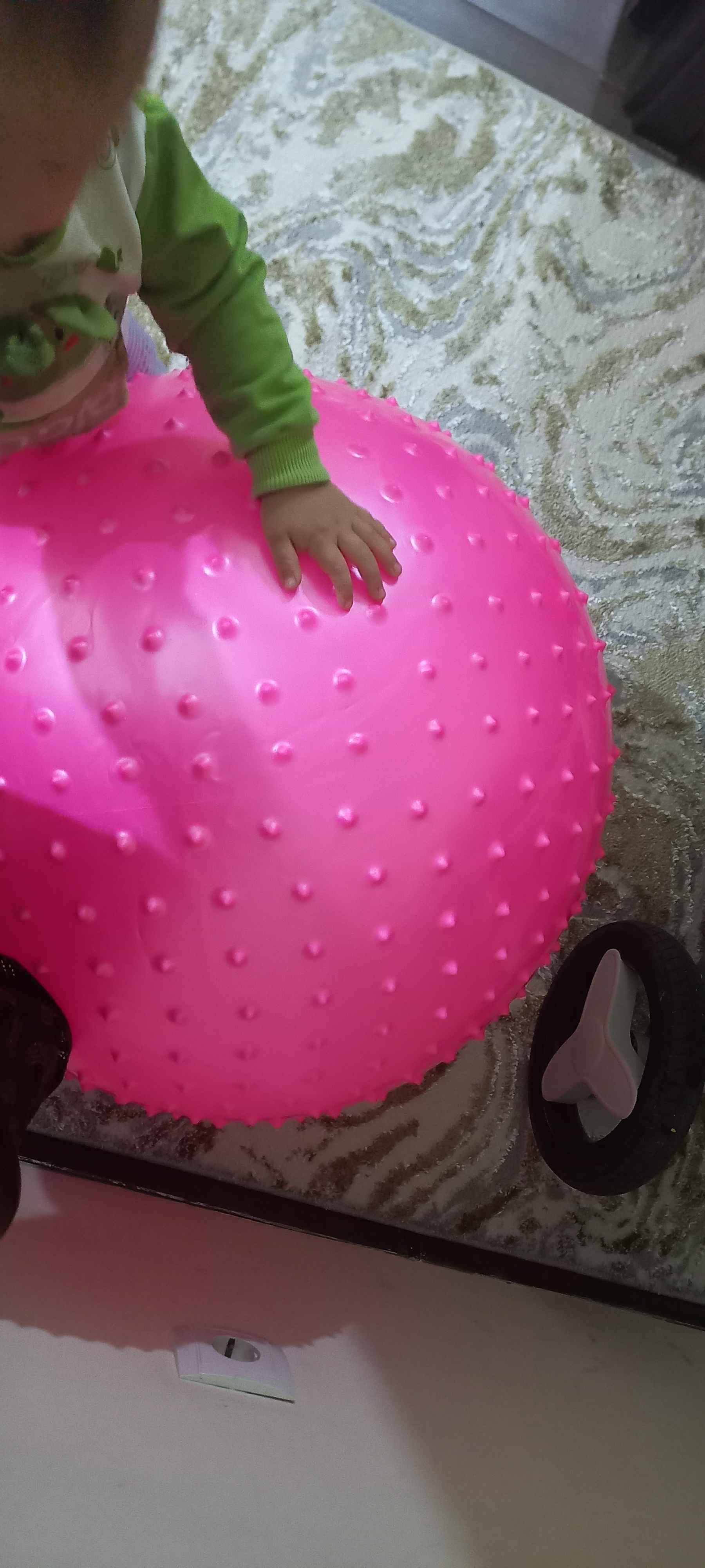 Мяч для фитнеса и йоги с шипами, Fitball, с насосом, 75-85-95 см