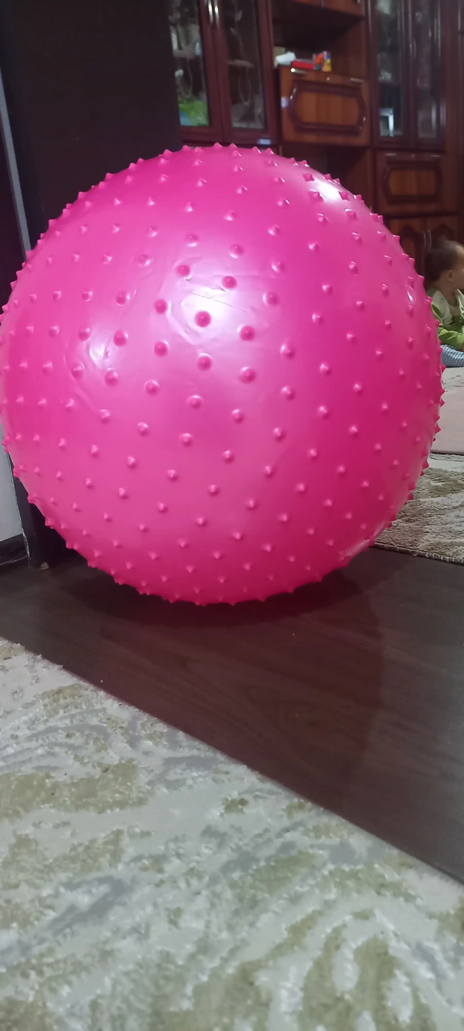 Мяч для фитнеса и йоги с шипами, Fitball, с насосом, 75-85-95 см
