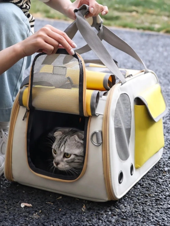 Pet Cat Dog Backpack Portativ katlanabilir sumka materiallari - 