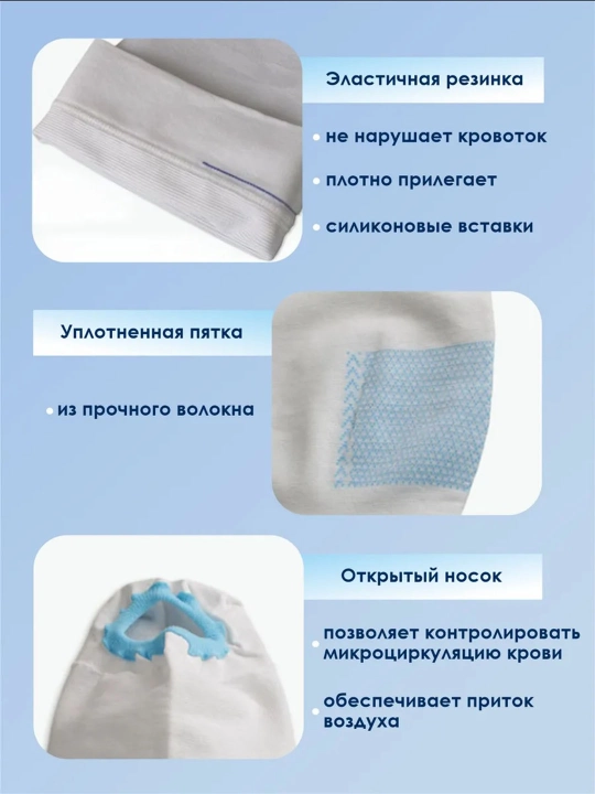 Компрессионные чулки 1 и 2 класс компрессии, антиварикозные