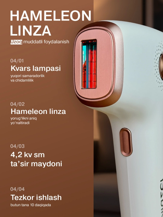 Depilazer Pro IPL fotoepilyator 9 daraja