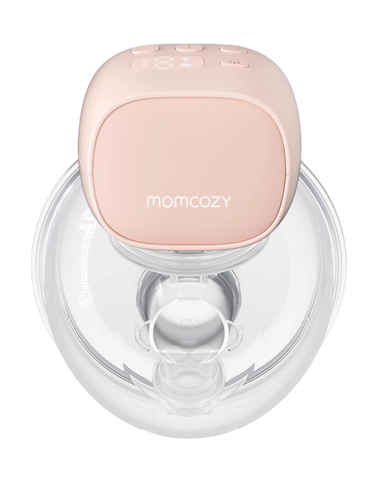 Momcozy S9 Pro — ko‘krakka kiyiladigan elektr sut sog‘ish apparati, 9 daraja, pushti