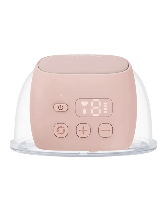 Momcozy S9 Pro — ko‘krakka kiyiladigan elektr sut sog‘ish apparati, 9 daraja, pushti