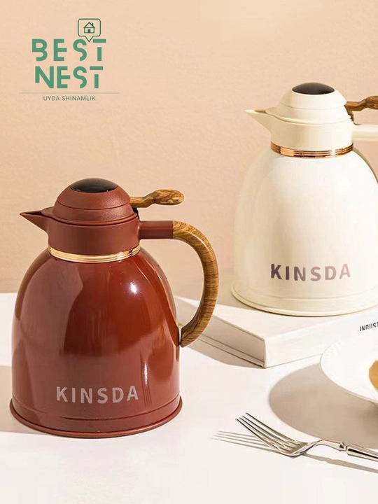 Термос KINSDA, с датчиком температуры, 850 мл