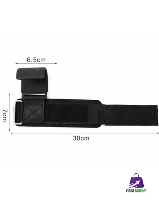 Крюки для перекладины и тяги ReKoy FG006, кожаные, черные, 2 шт