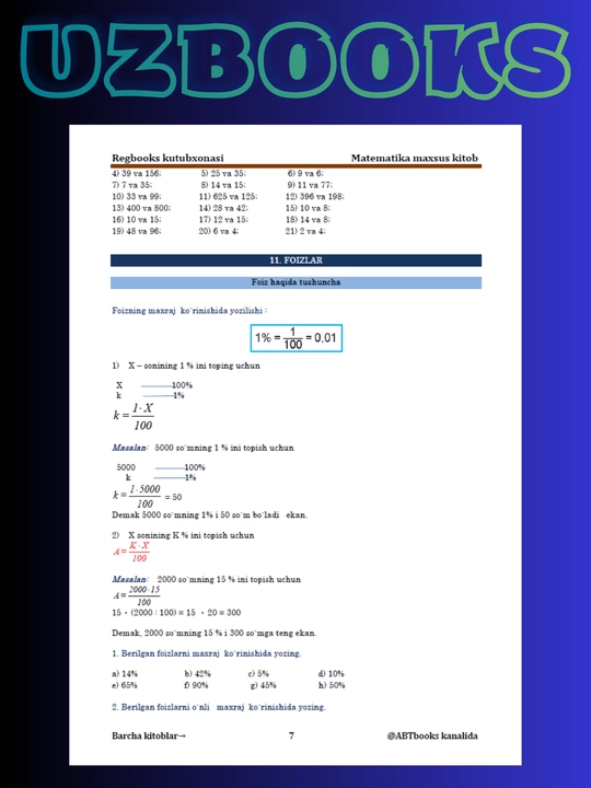 Matematika Alijon Shohnazarov