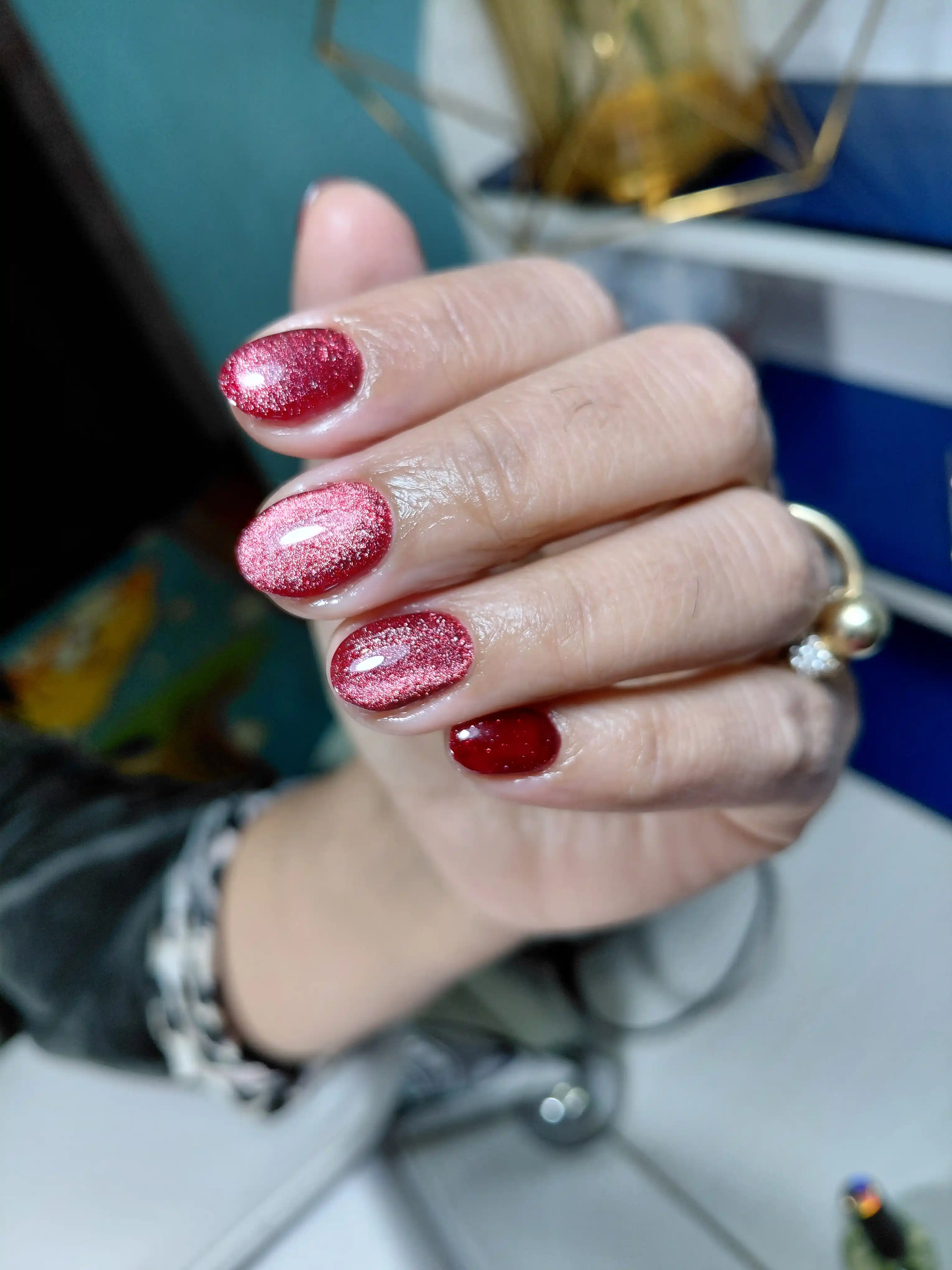 Rangli gel lak tirnoqlar uchun, mushukning ko'zi, Cristal Cat MOKKA, 8 ml
