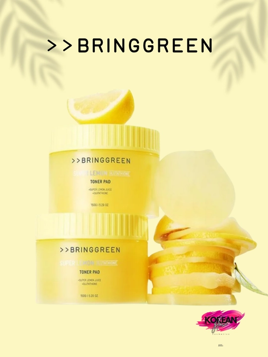 Vitamin C va glutation bilan yorituvchi toner-pedlar BRING GREEN Glutathione Toner Pad