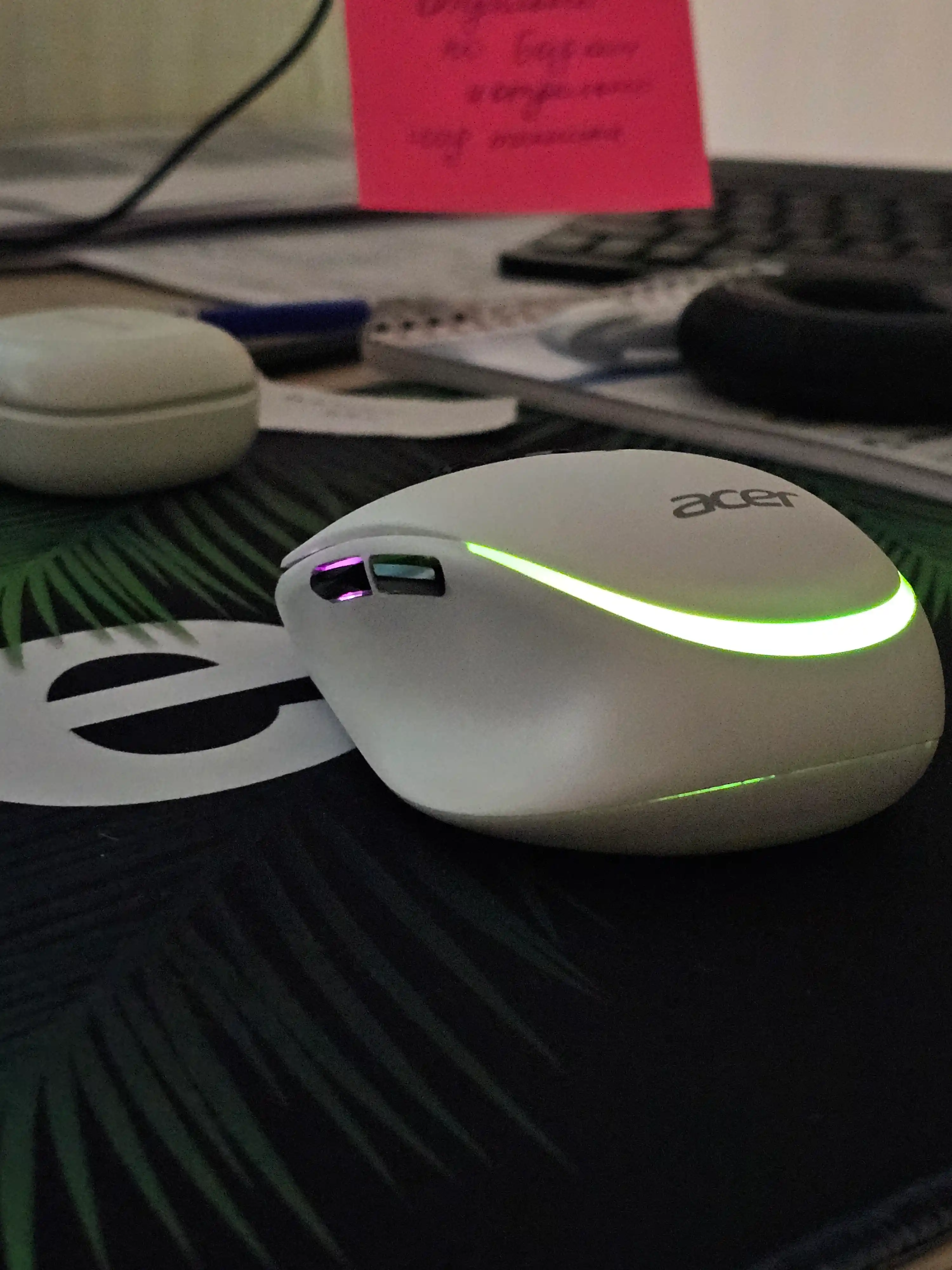 Simsiz kompyuter mini-sichqonchasi ACER, 2 rejim Bluetooth +2.4G, RGB orqa yorug'lik bilan