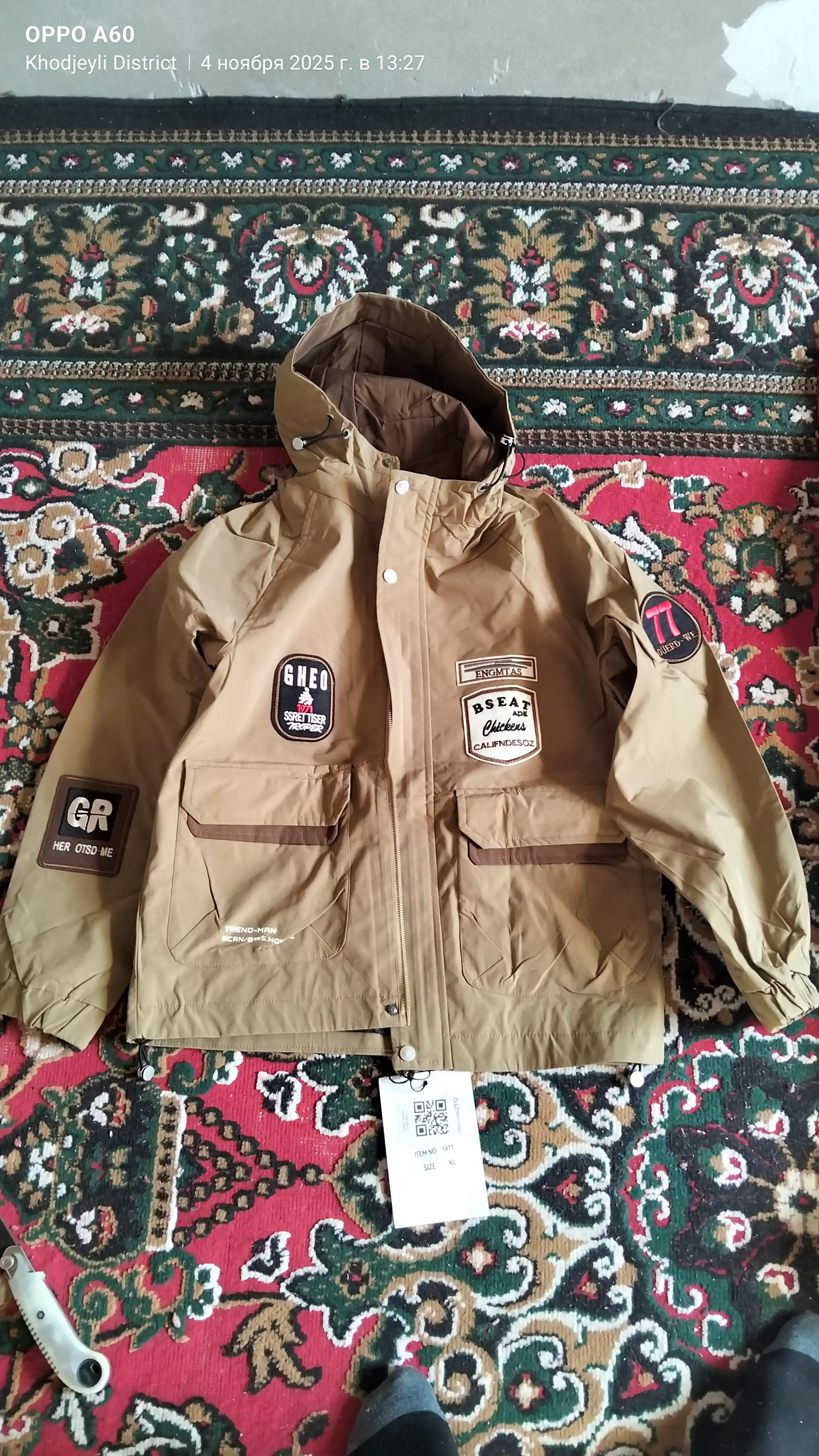 Kapyushonli erkaklar mavsumiy kurtka va vetrovkasi, L-4XL yengil kurtka