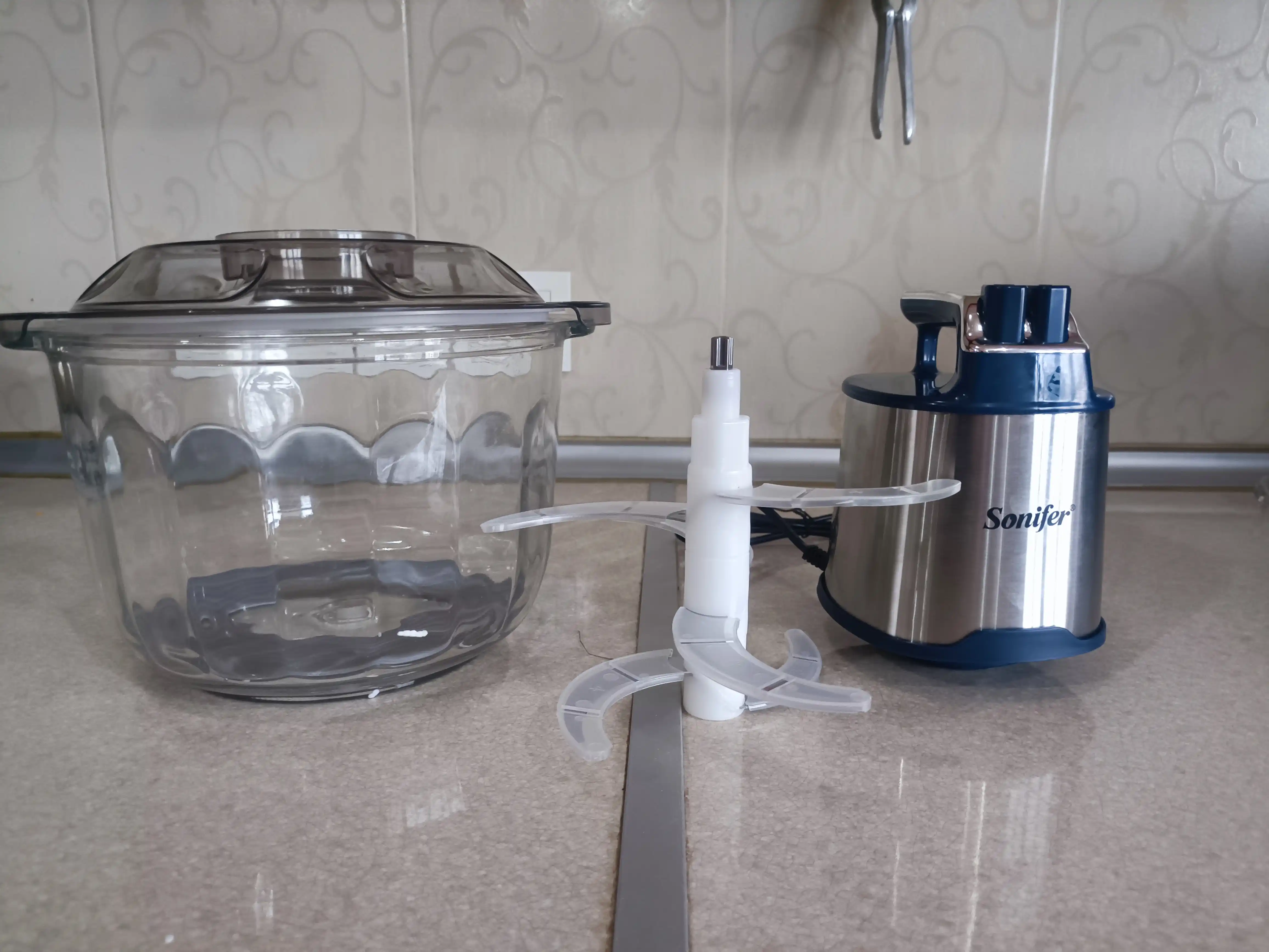 Elekt maydalagich Sonifer SF-8123, 4 litr, сhopper, blender, mikser, gosht maydalagich