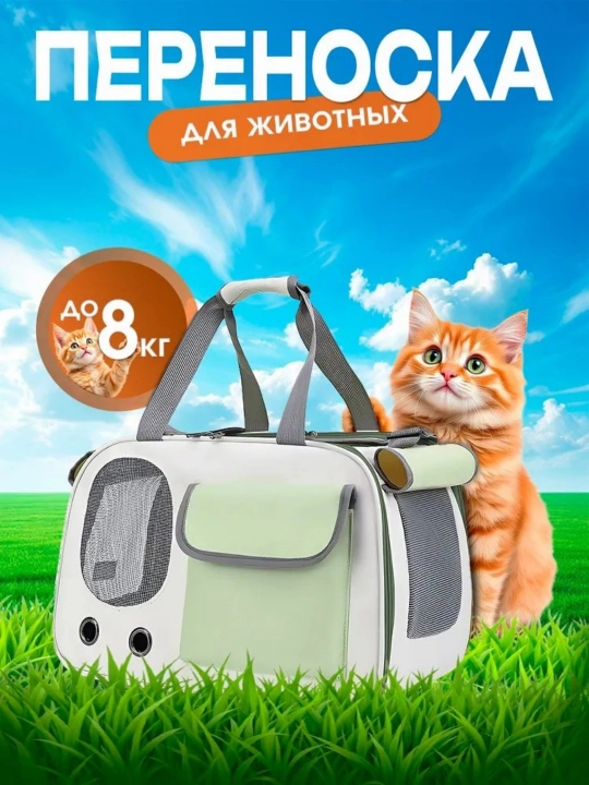 Собачка на открытом воздухе с одним плечевым пакетом, который может дышать кошачьей сумкой