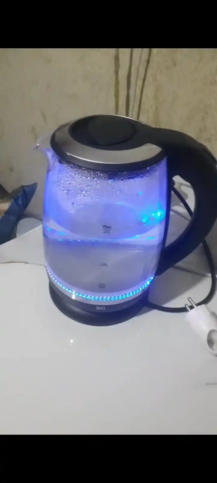 Elektr choynak BQ KT2049G, 2200 Vt, hajmi 2 litr, shisha, tez qaynaydi, yorug'lik