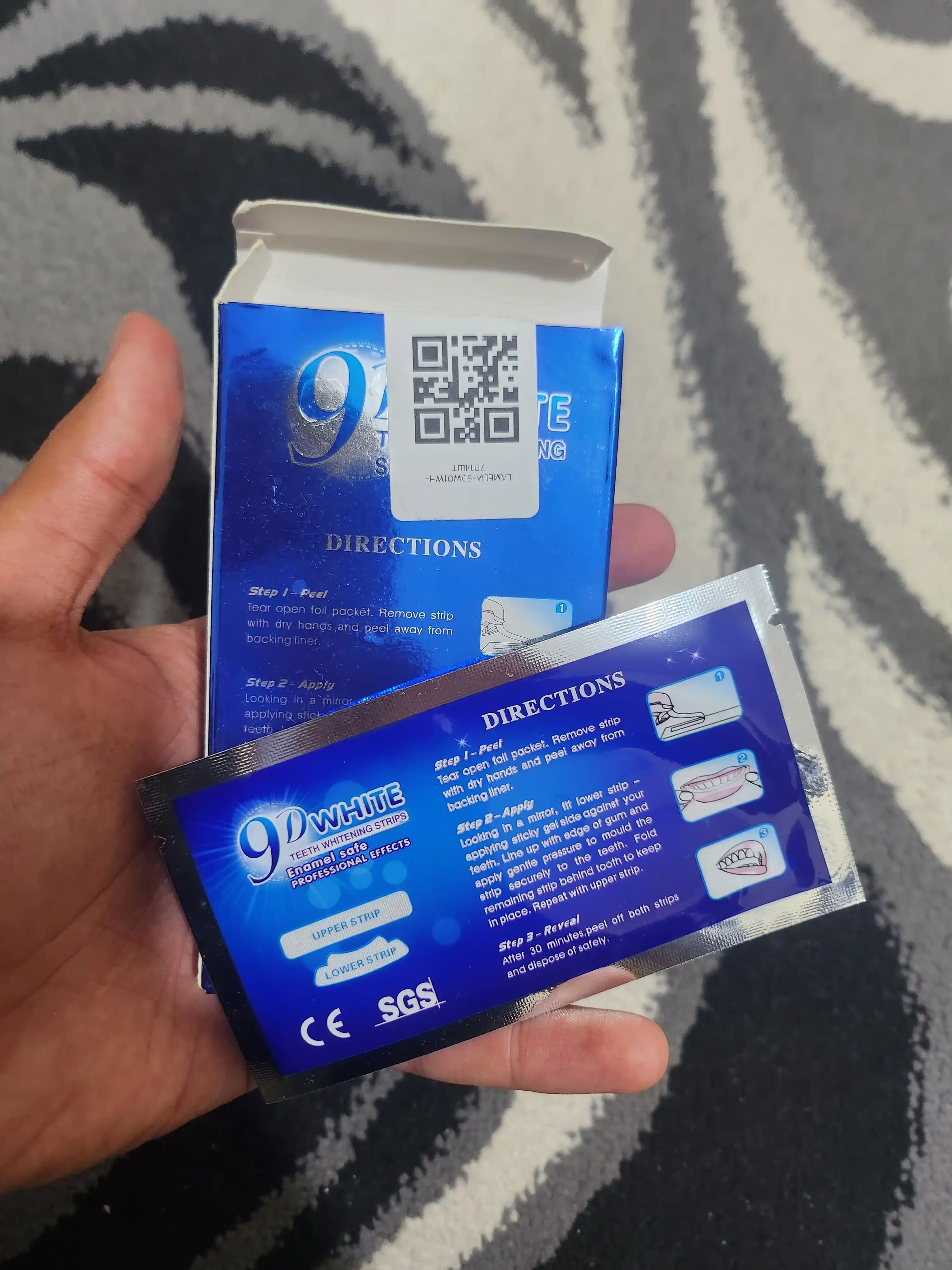 Отбеливающие полоски для зубов, 9D WHITE, полоски для отбеливания