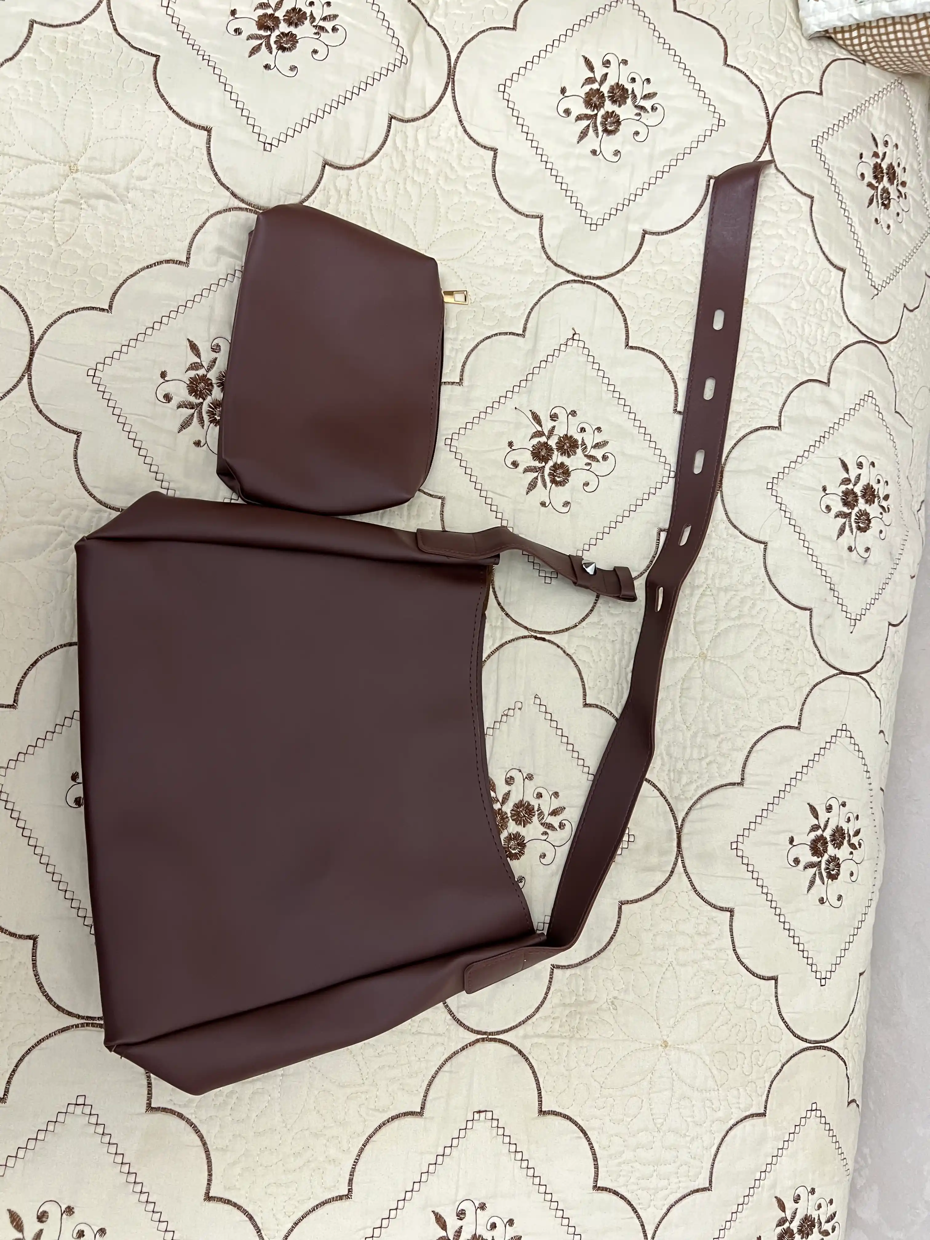 Sumka ayollar uchun 2 tasi 1 da, yelkama katta shopper-kosmetik sumka, eco teridan