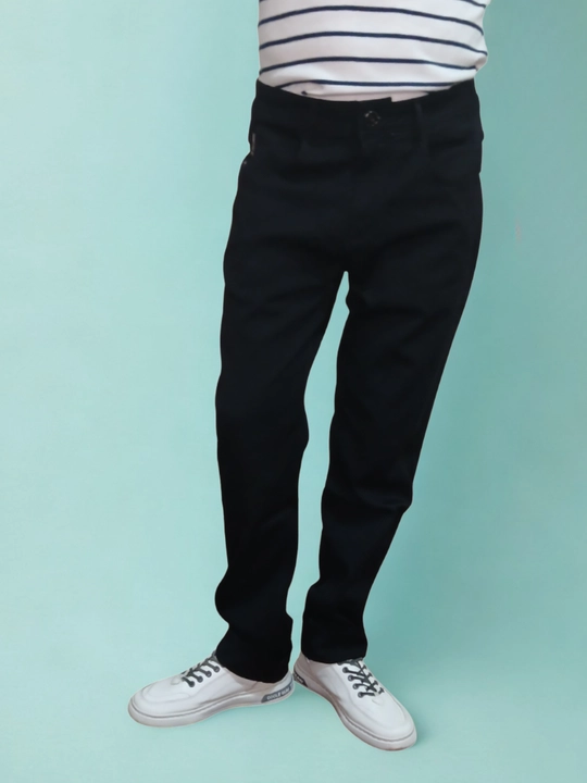 Erkaklar shimlari klassik qora – ofis va kundalik kiyish uchun, slim fit