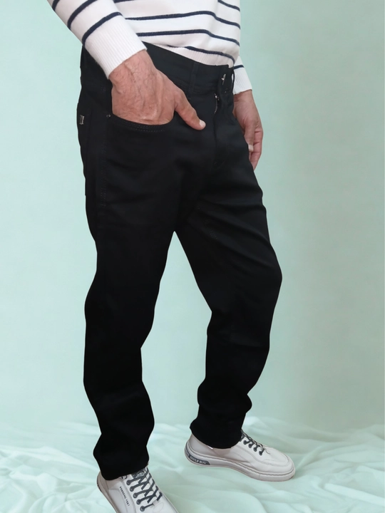 Erkaklar shimlari klassik qora – ofis va kundalik kiyish uchun, slim fit