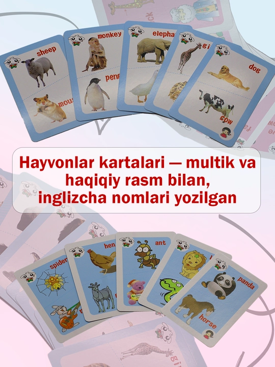 ABC обучающие карточки – английский алфавит, 36 штук